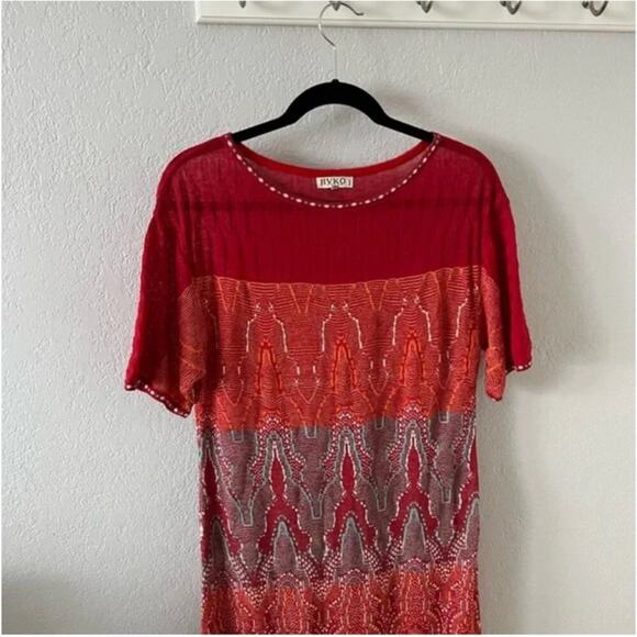 Ivko Colorful Loose Stitch Long Knit Maxi Dress - Picture 2 of 11